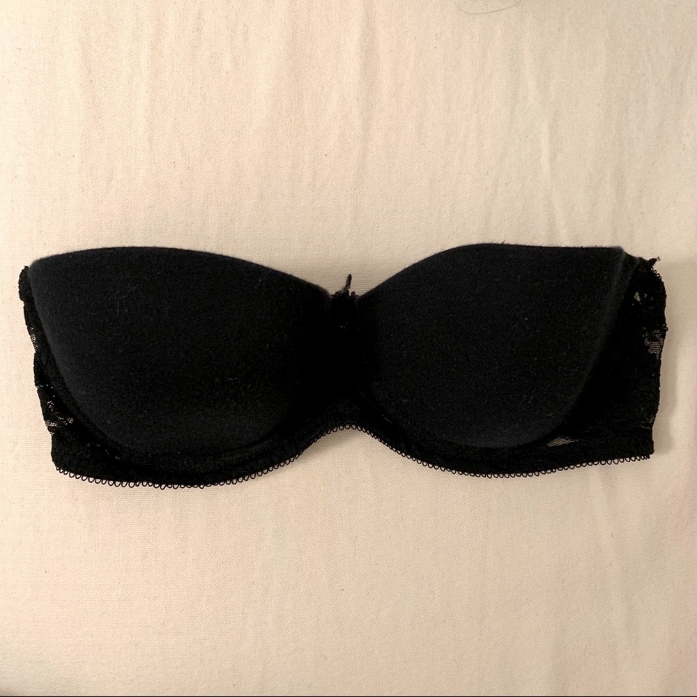 H&M Black Lace Strapless Bra
